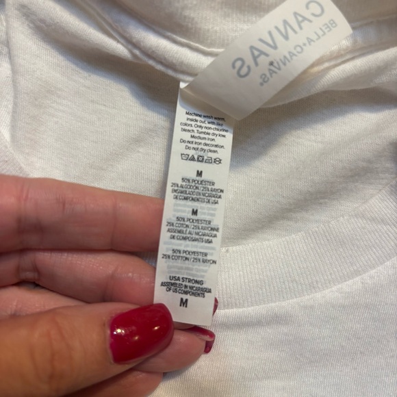 Bella Canvas Tee Medium White Short Sleeve Time Magazine Zach Wilson Faded Print - Picture 11 of 13